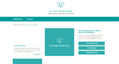 Desktop Screenshot of frauenaerztin-schwabing.de